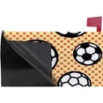 thumbnail image 3 of Coolnut Mailbox Cover Soccer Balls On Dot Background Post Mail Box Cover Magnetic Mail Wraps Cover Standard Size 20.7" L x 18" W, 3 of 5