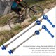 thumbnail image 4 of Titanium Alloy Folding Wheel Set for Mountain Bike, Quick Release Lever, Titanium Stem, Blue, 4 of 4