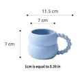 thumbnail image 3 of Yuarrent Taza de cerámica Café Té Tazas creativas Pareja de colores Taza de regalo Restaurante Cocina Decoración Tazas de té Beber Juegos de servir café y té Azul Yuarrent HA081767-01, 3 of 6