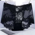 thumbnail image 2 of Panties for Women,High Waist Seamless Lace Briefs for Women Plus Size Comfortable Panties,Womens Underwear,Black,L, 2 of 3