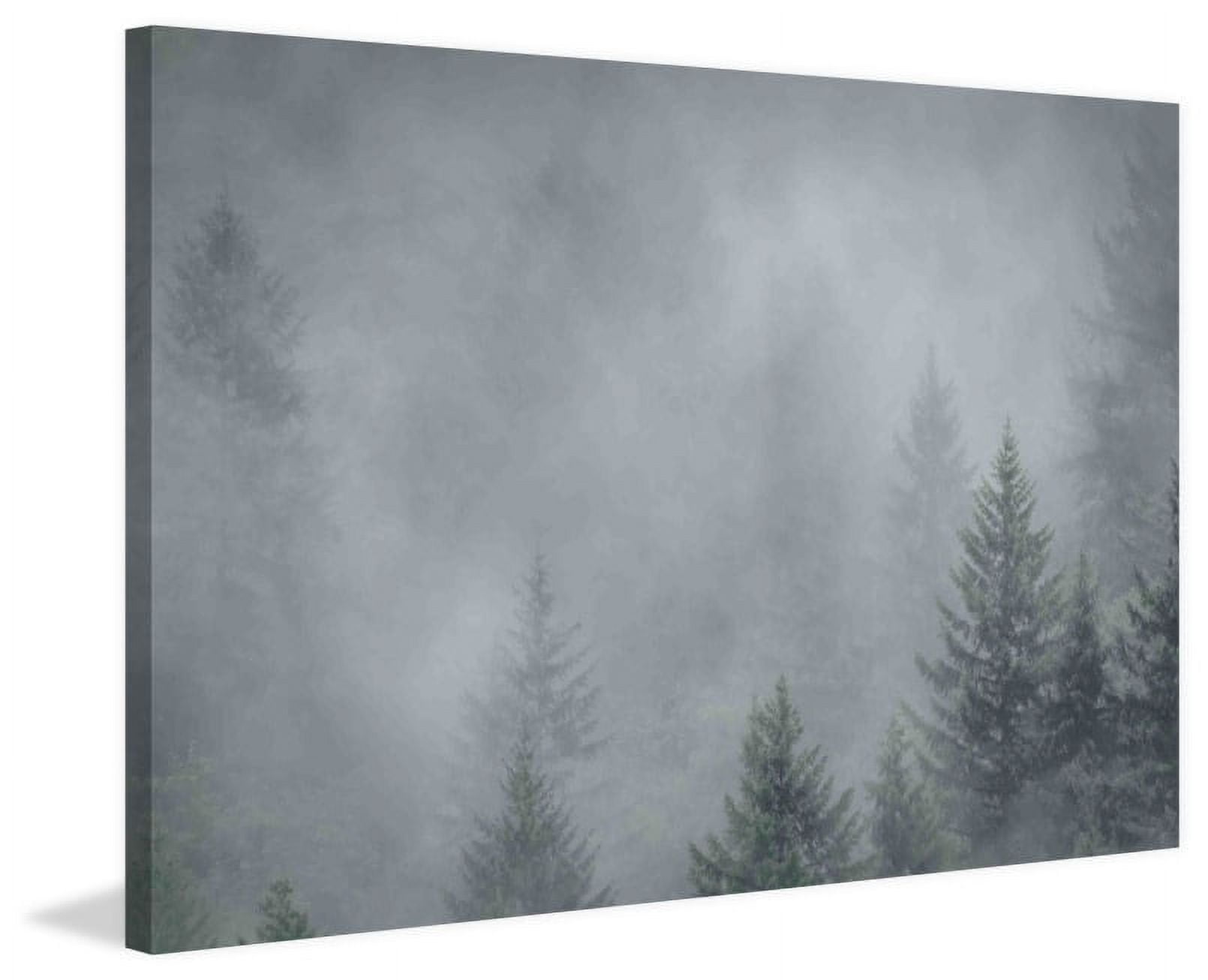 Marmont Hill "Foggy Pines" Painting Print on Canvas