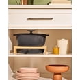 thumbnail image 2 of Caraway 4-Piece Enameled Cast Iron Duo - 12” Skillet, 8.5 qt Dutch Oven with Lid and Storage Organizer - 3-Layer Enamel Coating - No Seasoning Required - Cream, 2 of 8