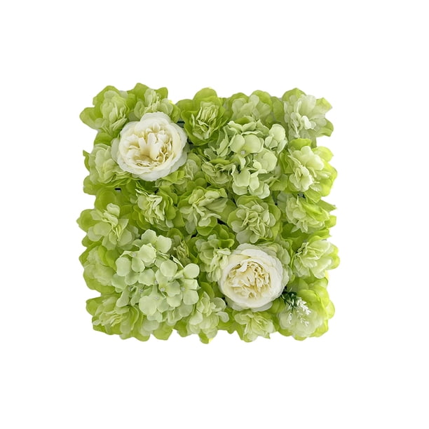 Panel de Flores Artificiales, Arreglo Decorativo de Rosas con Follaje, Fondos Florales, 35 x 35 cm para Bodas, Eventos, Fotografía