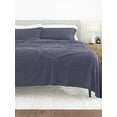 thumbnail image 5 of 4-Piece Navy Microfiber Bed Sheets Set in Scallop Pattern for Full Size Bedding by Comfort Canopy, 5 of 10