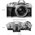 thumbnail image 3 of Olympus E-M10 Mark IV Digital Camera (Silver) with M.Zuiko Digital ED14-42mm Lens, 3 of 11