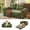 Green, variant on BedLuxury 55" Foldable Loveseat Futon Sofa Bed with Cup Holder & Storage Pocket, Sleeper Couch, Space Saving, Chenille Green