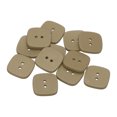 thumbnail image 1 of Uxcell 12 piezas Botón de Costura 25 mm (1") 2 Agujeros Botón Cuadrado de Resina Accesorios de Reemplazo para Ropa Decoraciones de Manualidades DIY, Beige Cálido, 1 of 7