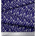thumbnail image 2 of Soimoi Poly Georgette Fabric Leaves & Floral Block Print Fabric by The Yard 52 Inch Wide, 2 of 4