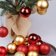 thumbnail image 2 of Christmas Tree Decoration Ball Ornents Shiny ball christmas ornent ball Plastic Ball Home House Bar Party Decors 4cm golden, 2 of 9