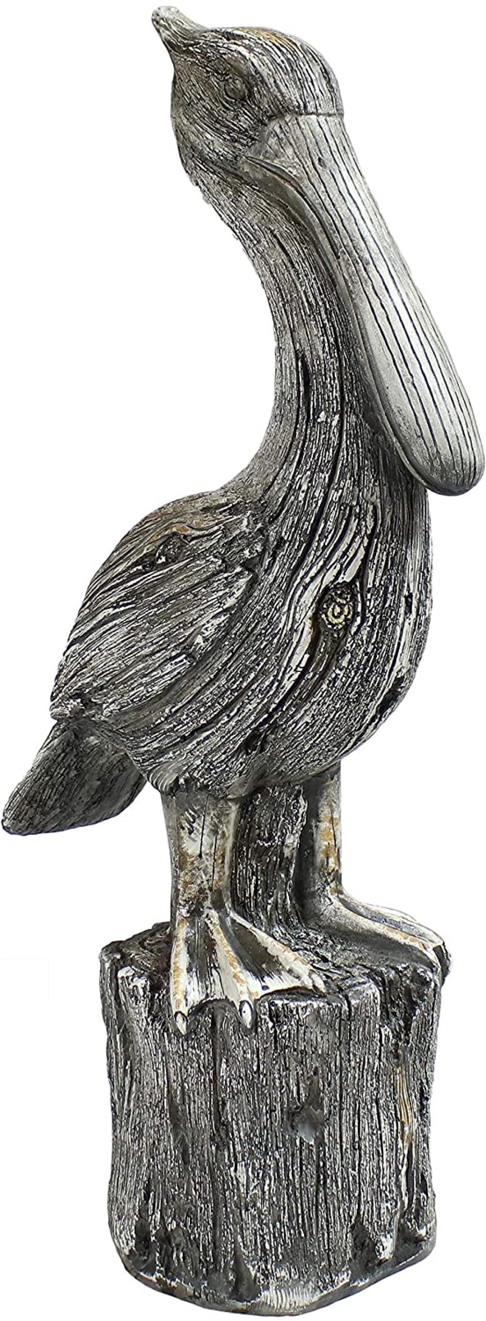 Sunnydaze 22Inch Pelicans Perch Outdoor Garden Statue Outside