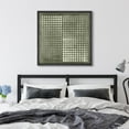 thumbnail image 3 of IDEA4WALL Framed Canvas Print Wall Art Abstract Grayscale Dot Matrix Illustrations Modern Art Geometric Pattern Wall Decorative Relax/Calm Comtenporary for Rooms - 24"x24" BLACK, 3 of 5