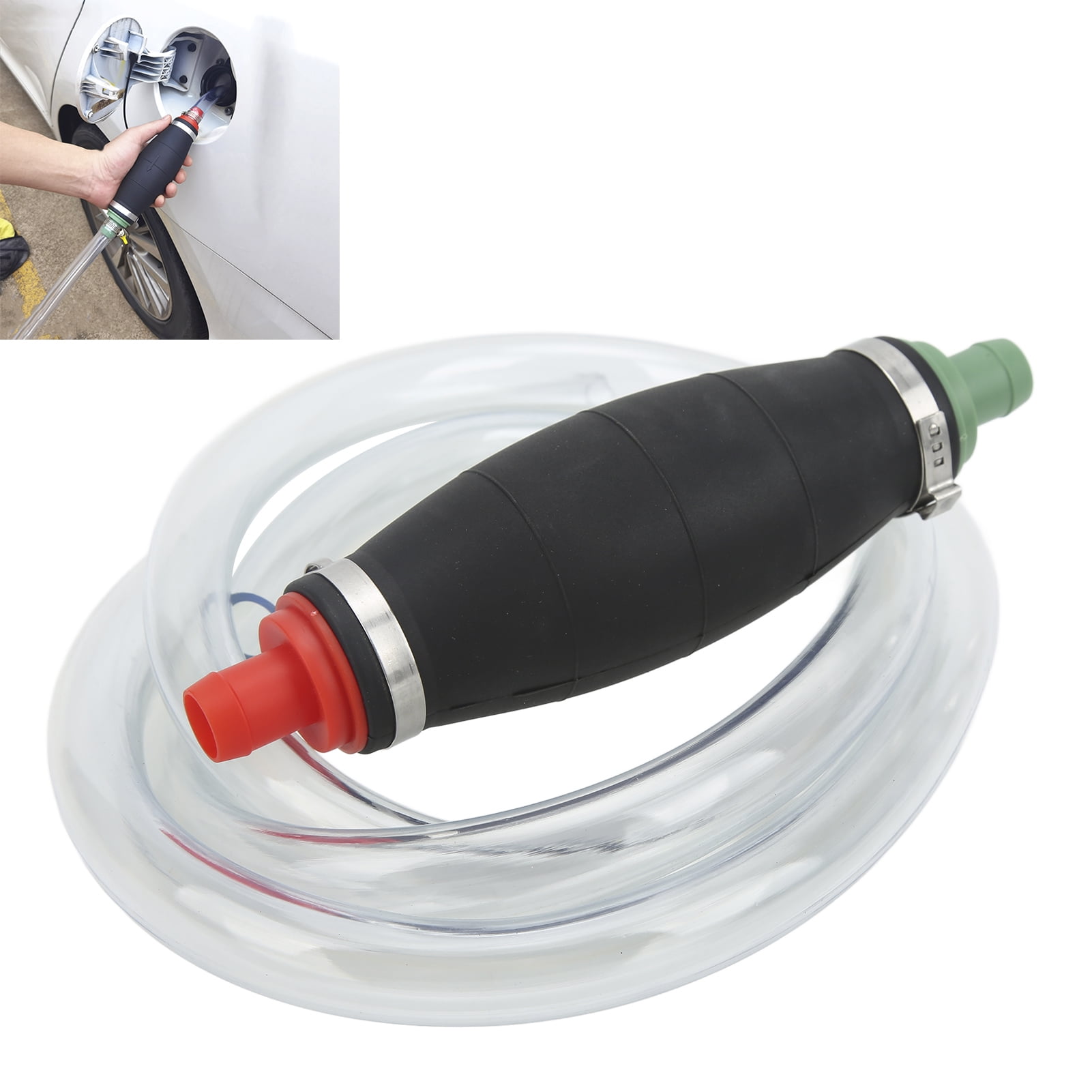 YOUTHINK Gas Siphon Tool,16mm/0.63in Siphon Hand With 2m/6.6ft Hose