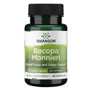 Swanson Bacopa Monniera 10:1 Extract 50 mg 90 Capsules
