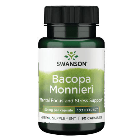 Swanson Bacopa Monniera 10:1 Extract 50 mg 90 Capsules