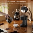 thumbnail image 2 of Moifoi 5-Cup Coffee Maker, Anti-Drip & Detachable Funnel, 0.75L, Black, 2 of 6