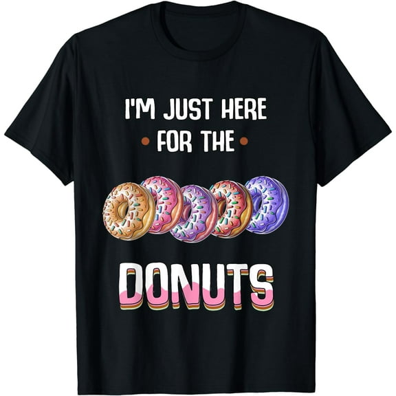Kids Donut I'm Just Here For The Donuts Doughnut T-Shirt