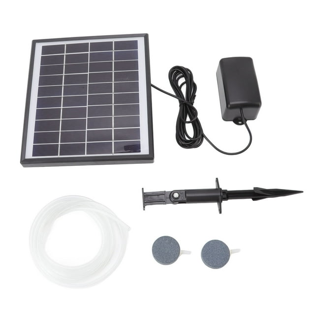 Bomba de oxígeno solar NikouMX Bomba de aire de agua solar 10 V