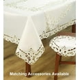 thumbnail image 6 of Decozen Placemats Set of 6 Dining Table Linen, Light Beige, 14"x20" Rectangle - Damarcus Collection, 6 of 8