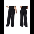 thumbnail image 3 of Pantalones de Vestir de Pierna para Mujer, de Cintura Alta, Elásticos, para Trabajo, Oficina, Negocios, Informales, con Bolsillos. Negro S, 3 of 7
