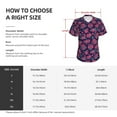 thumbnail image 4 of Yiaed Rose Flowers Print Women's T Shirt V-Neck Short Sleeve Shirt Casual Breathable Tee Summer Tops-Small, 4 of 5