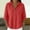A9-Red, variant on LEKODE Linen Tops for Women Gauze Shirts Womens Blouse 3/4 Sleeve Casual Tunic Blouses Casual Blouses Tunic Tops Breathable Tops Minimalist V Neck V Neck Roll Up Sleeve Shirt Loose Clothes Black L