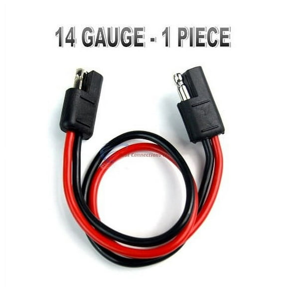 14 GAUGE 12" QUICK DISCONNECT INLINE POWER CABLE AUDIO WIRE HARNESS