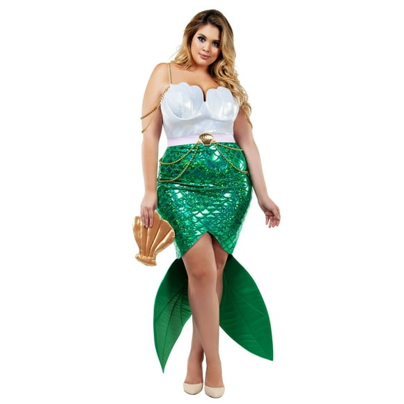 Costume de Sirène de Mer Séduisante Taille Plus pour Femmes