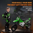 thumbnail image 6 of Kerry Yoo C11 36V Electric Dirt Bike for Kids 8-14, 350W Ride on Motorcycle, Electric Motorbike Teens,16 mph, High/Low Speeds-White, 6 of 7