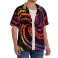 thumbnail image 2 of Sikiie A Bright Abstract Men's Cuban Shirt, Hawaiian Shirts, Business Casual Button Down Shirts, Short Sleeve Shirt-3X-Large, 2 of 5
