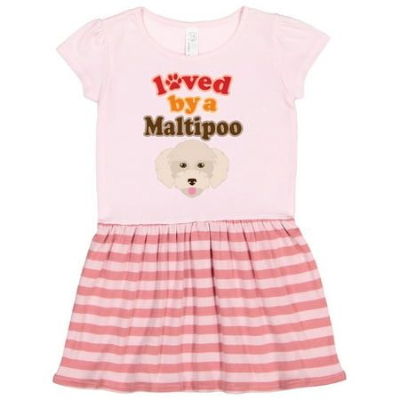 

Inktastic Maltipoo Dog Gift Poodle Maltese Gift Toddler Girl Dress