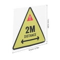 thumbnail image 2 of FOMIYES Calcomanía De Advertencia Impermeable Y Reutilizable Para Distancia De Seguridad, 2 of 7