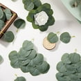 thumbnail image 4 of 50Pcs Bulk Eucalyptus Leaves Artificial Greenery Fake Green Leaves for DIY Wreath Wedding Boutonnieres Corsages Baby Shower Cake Flower Decorations, 4 of 8