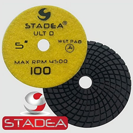 

Stadea PPW128X Granite Polishing Pads 5 Diamond Pad 100 Grit For Granite Quartz Stones Polish