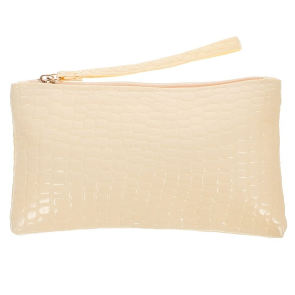 KALLORY Evening Bags Beige Polyester Elegant Style 18 00X11 00X0 50Cm 1Pack