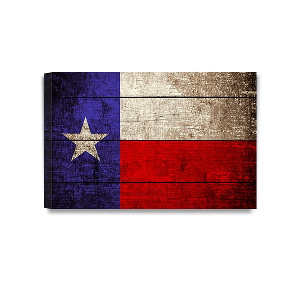 Decorarts Texas State Flag Giclee Print On 100 Archival Cotton Canvas Canvas Wall Art For Wall Decor 36x24 Walmart Com Walmart Com