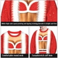 thumbnail image 4 of Ounissouiy Ugly Christmas Sweater Camiseta para mujer Impresión digital 3D Pullover Sudaderas para fiesta navideña Kits de decoración para fiestas No.2 Ounissouiy HA046225-02, 4 of 6