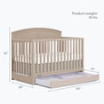 thumbnail image 5 of Dream On Me Storybrooke 5 in 1 Convertible Crib with Under Drawer, Almond Butter, 5 of 7