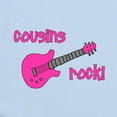thumbnail image 2 of CafePress - Cousins Rock! Pink Guitar Infant Bodysuit - Baby Light Bodysuit, Size Newborn - 24 Months, 2 of 4