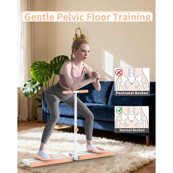 2-in-1 Fitness Ski Machine for Women | Pelvic Floor & Core Strengthener | Low-Impact Full Body Workout for Toning, Postpartum Recovery