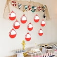 thumbnail image 5 of 50 Pcs Fishing Birthday Decorations - Gone Fishing Party Supplies, Bobber Cut Outs, Sign, Paper Decorations, Bait Bar, Pole Favors 3.4"x3.9"$$Home Decor, Kitchen, & Other, 5 of 7