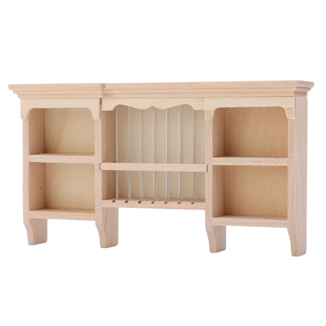 Mini Estante De Almacenamiento, Exquisito Gabinete De Muebles En Miniatura Agregue Espacio De Almacenamiento Esmaltado Montado En La Pared Pintado A Mano Para Tienda Para ANGGREK Madera