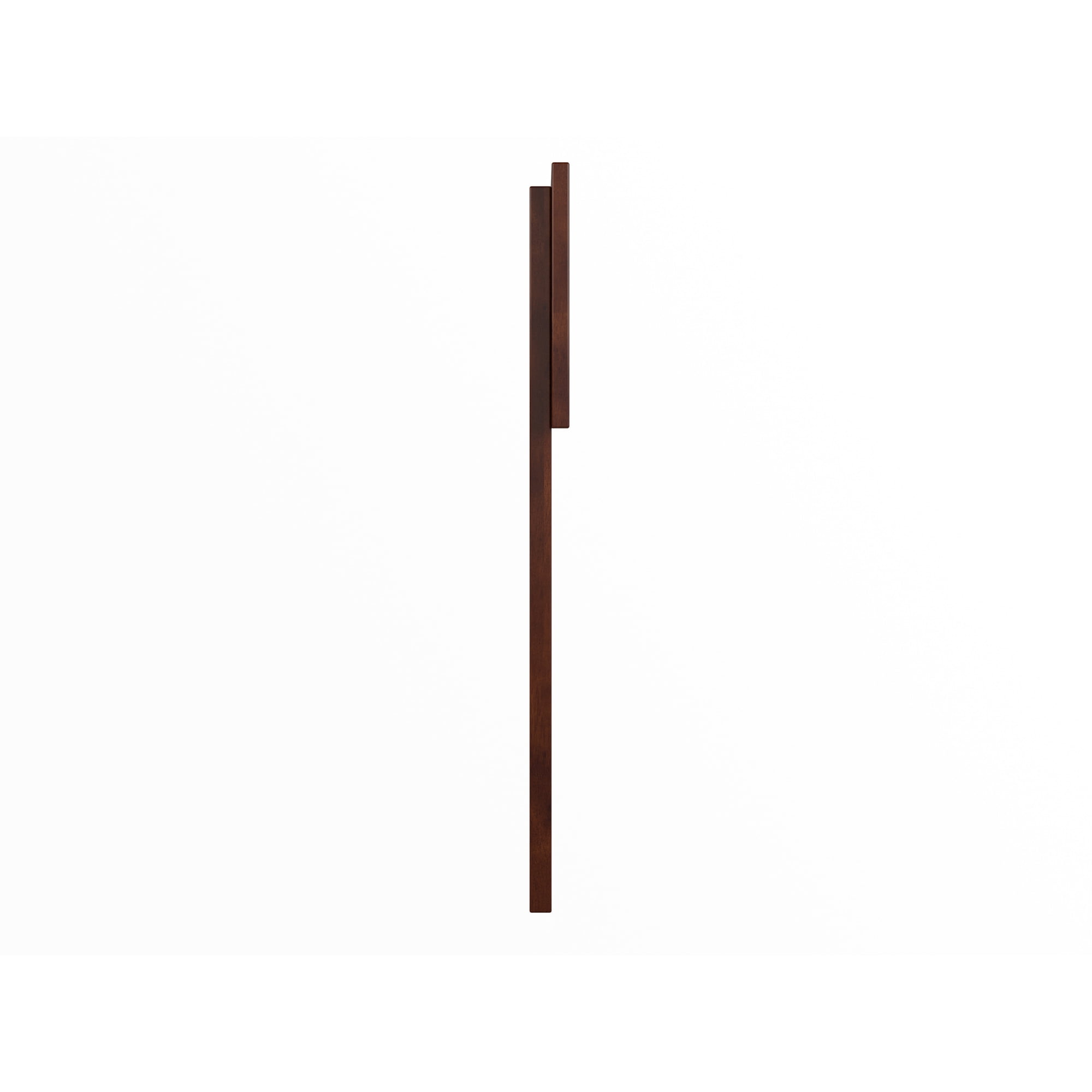 AFI Orlando Twin Modern Solid Wood Panel Headboard with Attachable Charger, Walnut