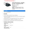 thumbnail image 2 of HVAC Control Connector - Compatible with 1992 - 1995 Chevy K1500 1993 1994, 2 of 2