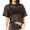 Black, variant on Womens Mesh Cover Up See Through Fishnet T Shirt Crop Top Beautiful Basic Women's T-Shirts