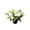 White, variant on Orangide Artificial Cemetery Memorial Decoration, Funeral Silk Rose Potted Plant for Grave Site, Outdoor Grave Stone Flower Arrangement, Durable Outdoor Decor