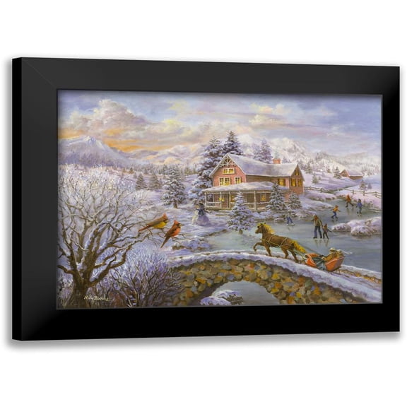 Winter Joy 14x11 Black Modern Framed Museum Art Print Titled - Boehme, Nicky