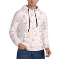 thumbnail image 2 of Lsque Rabbit Pattern Casual Men's Hoodie,Hooded Sweatshirt with Kangaroo Pocket,Pullover Hoodie-Large, 2 of 7