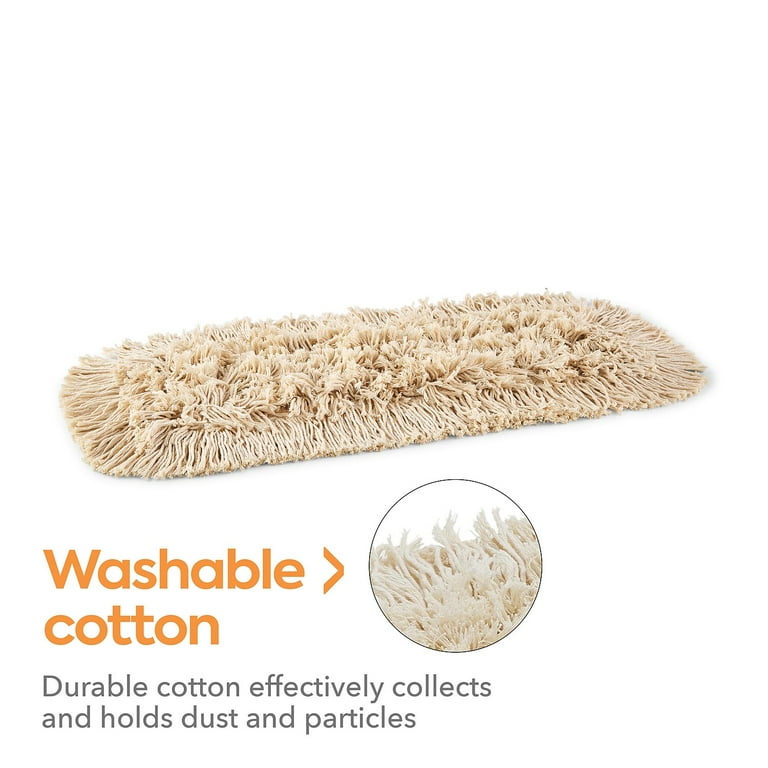 Mop Head, Dust, Cotton, 18 x 3, White Mop Head, Dust, Cotton, 18 x 3, White