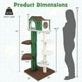thumbnail image 3 of Gymax 7-Tier Modern Cat Tree Tower 61'' Cat Climbing Stand with Sisal Scratching Posts, 3 of 10