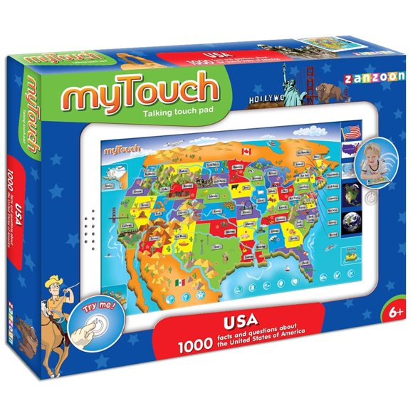 Juego educativo interactivo Zanzoon myTouch Mapa de EE. UU.